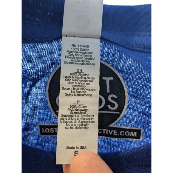 Beer Pong Graphic Tee Shirt Small Blue Red Solo Cup Lost‎ Gods Unisex Crew Neck - Picture 5 of 7